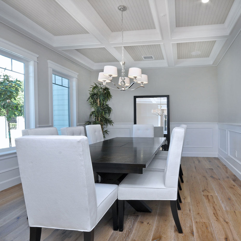 Rondo Chandelier in dining room.