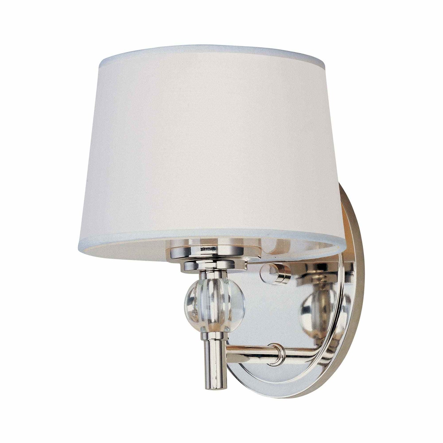 Rondo Wall Light in Polished Nickel.