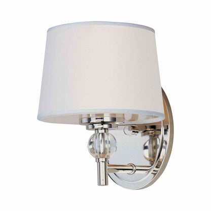 Rondo Wall Light in Polished Nickel.