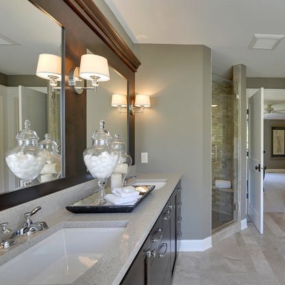 Rondo Wall Light in bathroom.