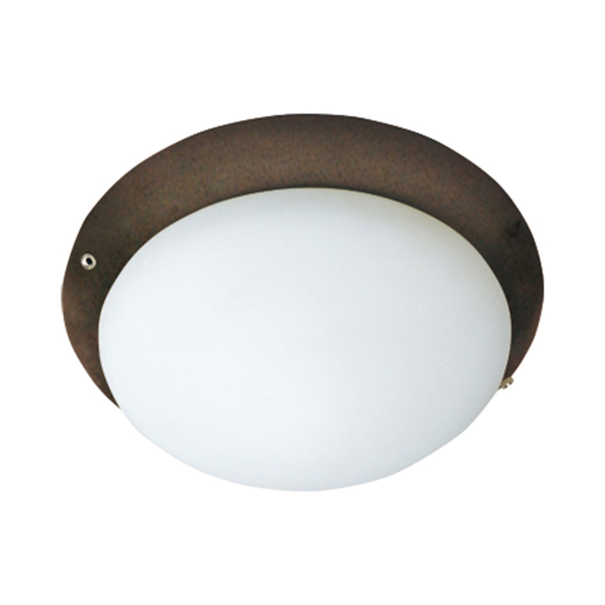 Round Ceiling Fan Light Kit in Oil Rubbed Bronze (1-Light).