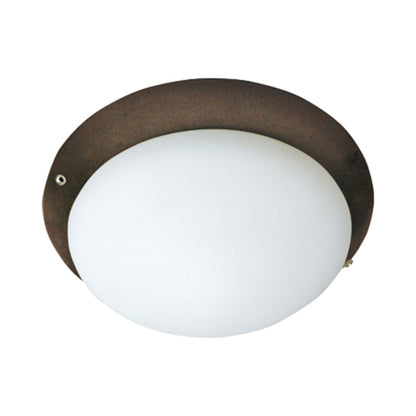 Round Ceiling Fan Light Kit in Oil Rubbed Bronze (1-Light).