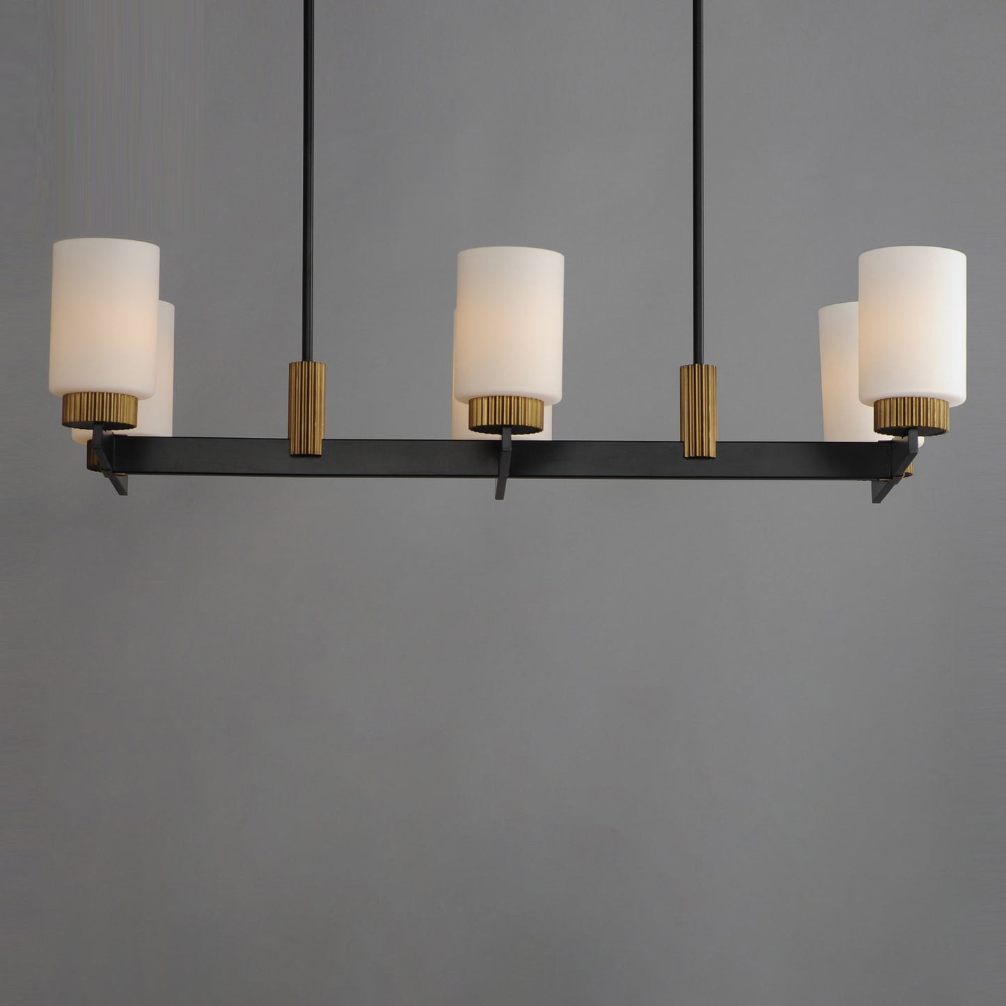 Ruffles Linear Chandelier in Detail.