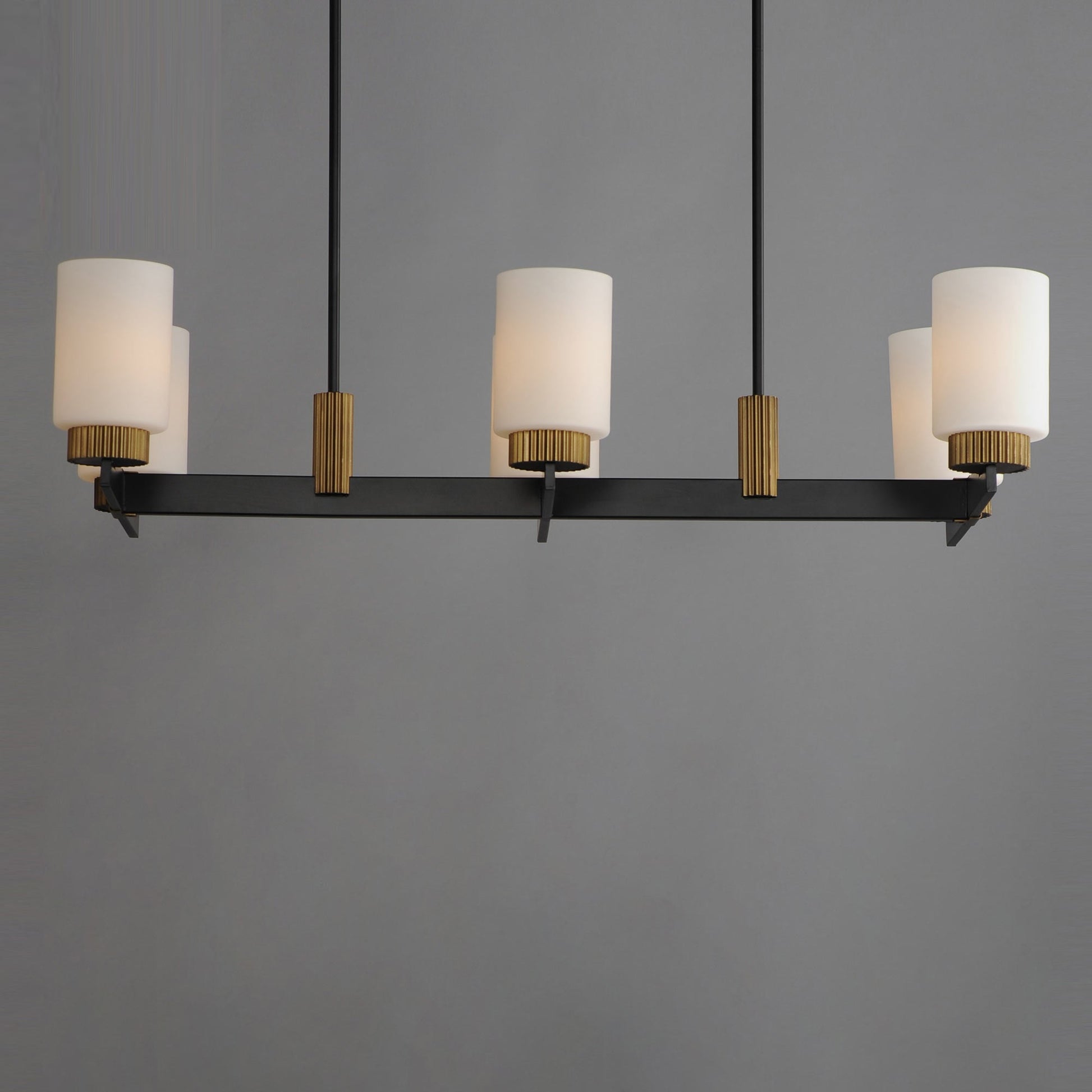 Ruffles Linear Chandelier in Detail.