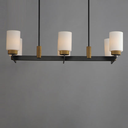 Ruffles Linear Chandelier in Detail.