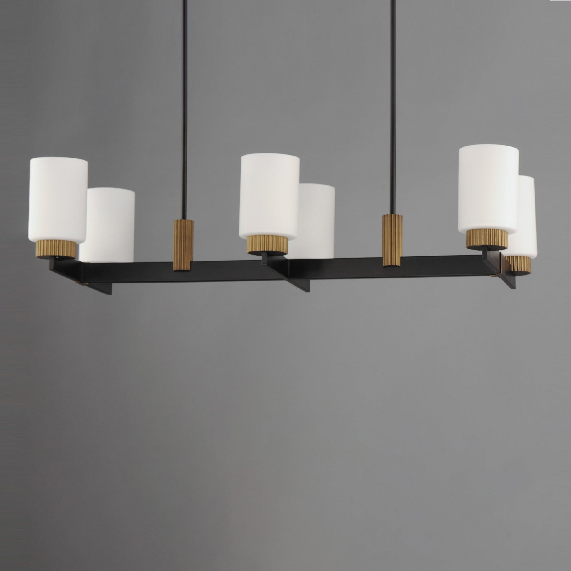 Ruffles Linear Chandelier in Detail.