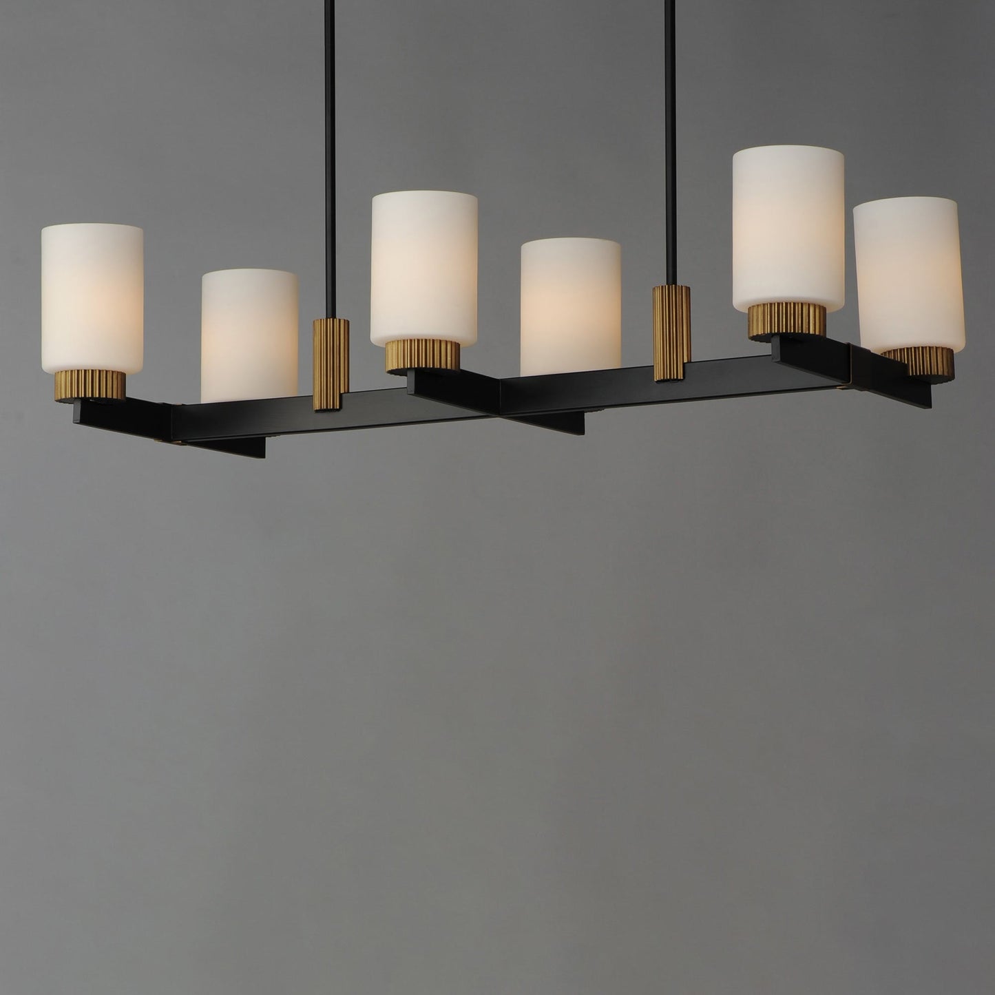 Ruffles Linear Chandelier in Detail.