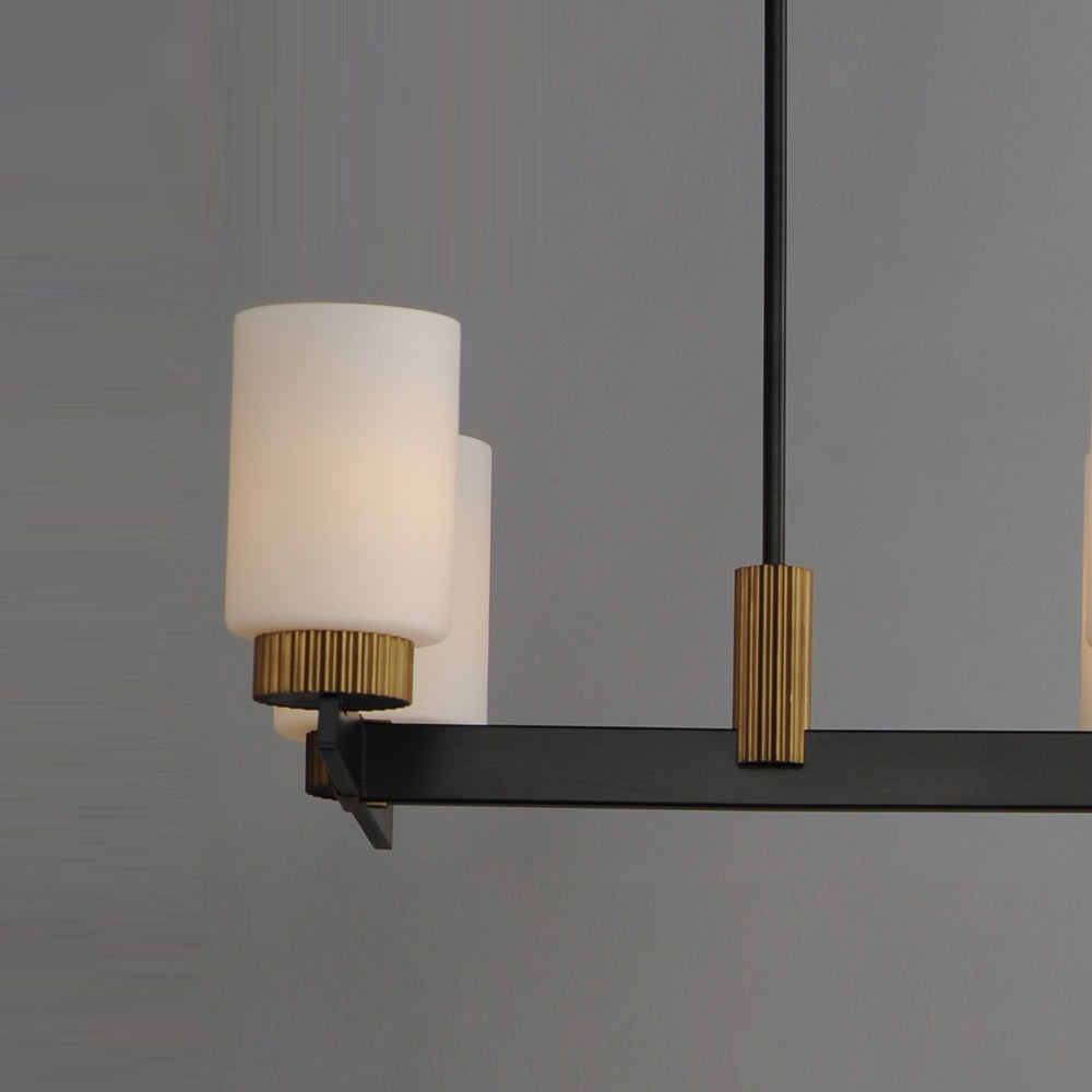 Ruffles Linear Chandelier in Detail.