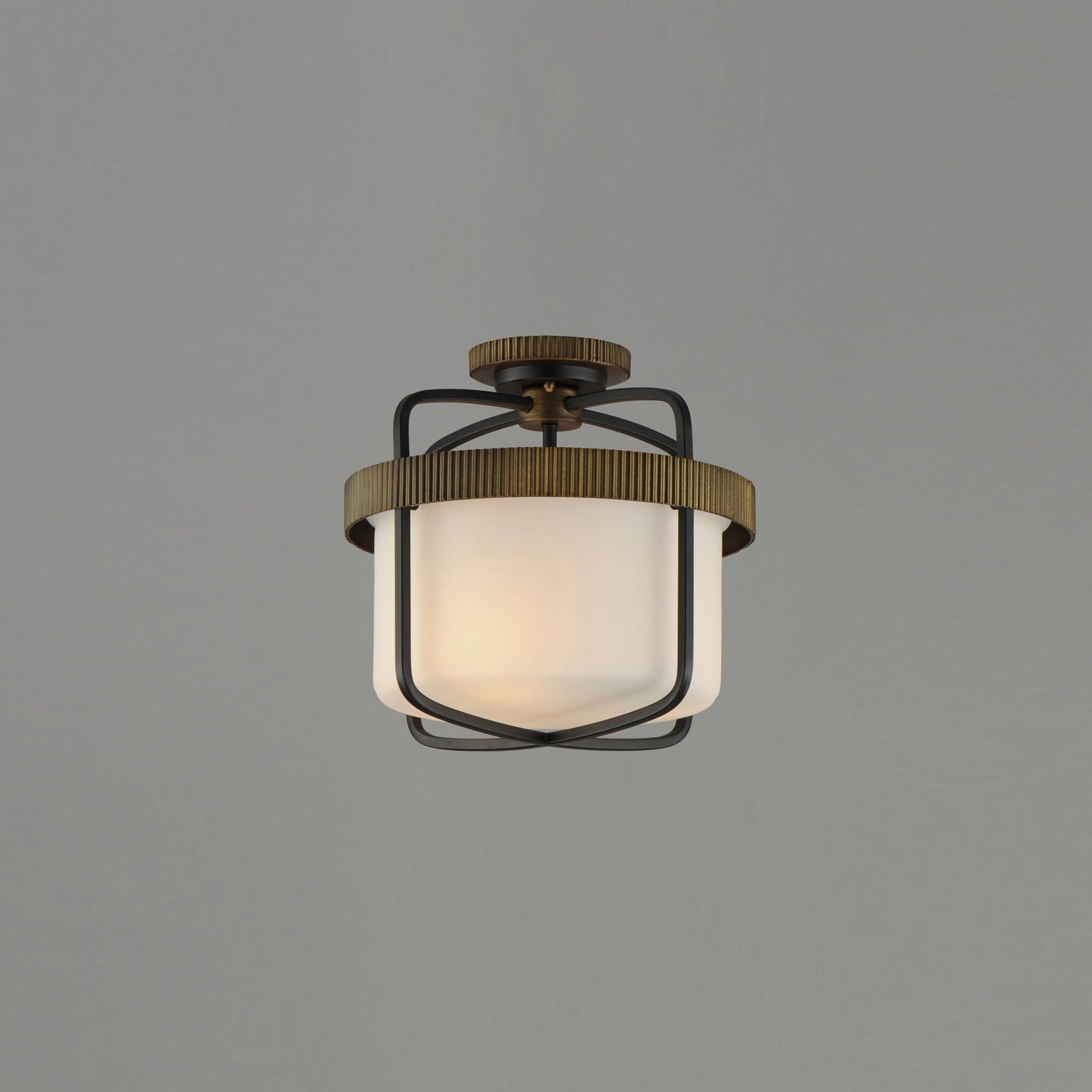 Ruffles Semi Flush Mount Ceiling Light in Detail.