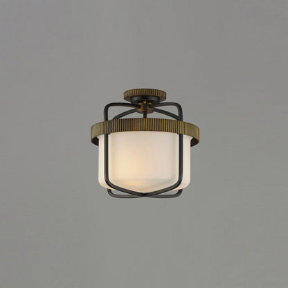 Ruffles Semi Flush Mount Ceiling Light in Detail.
