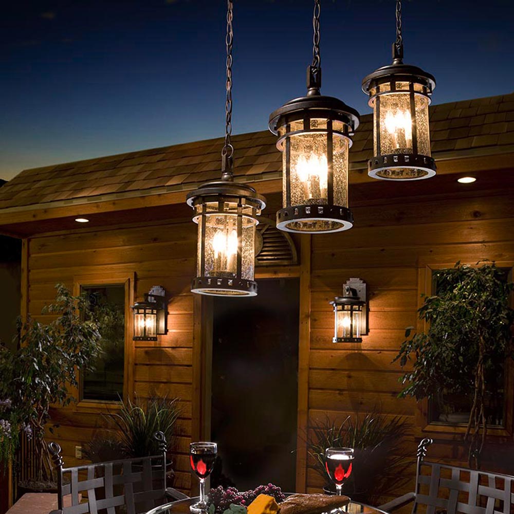 Santa Barbara Outdoor Pendant Light in Outside Area.