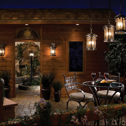 Santa Barbara Outdoor Pendant Light in Outside Area.