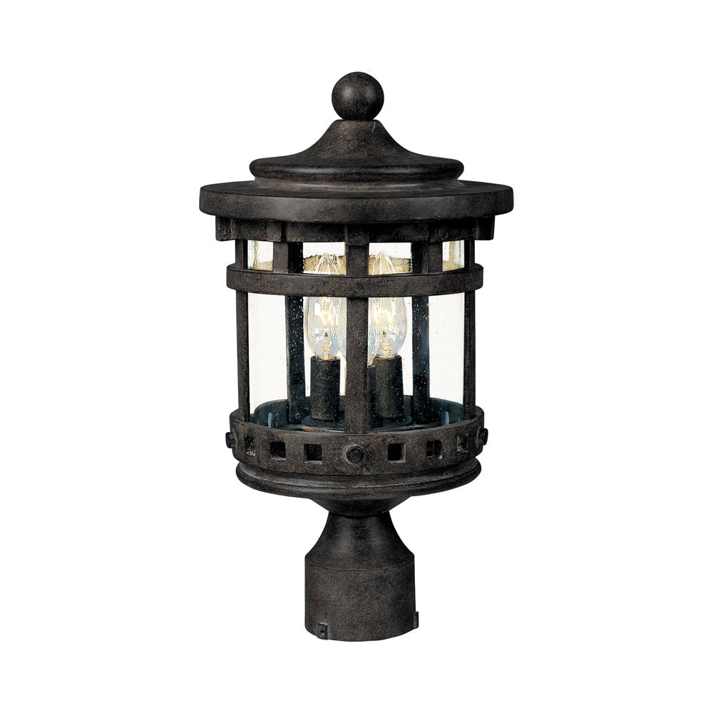 Santa Barbara Outdoor Post Light (18.5-Inch/Die Cast Aluminum).