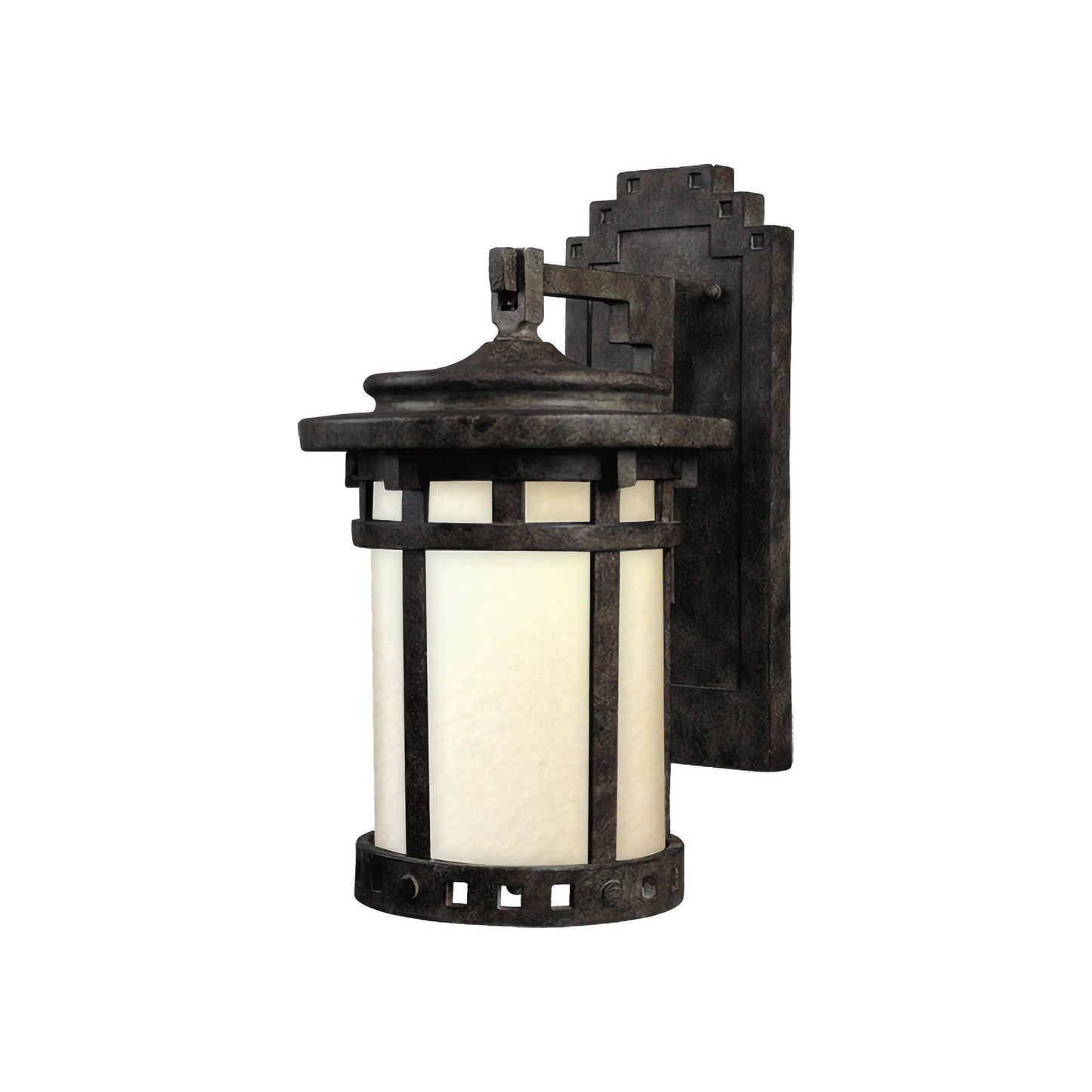 Santa Barbara Outdoor Wall Light (13-Inch/Mocha/Die Cast Aluminum).