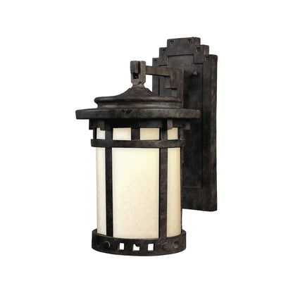 Santa Barbara Outdoor Wall Light (16-Inch/Mocha/Die Cast Aluminum).