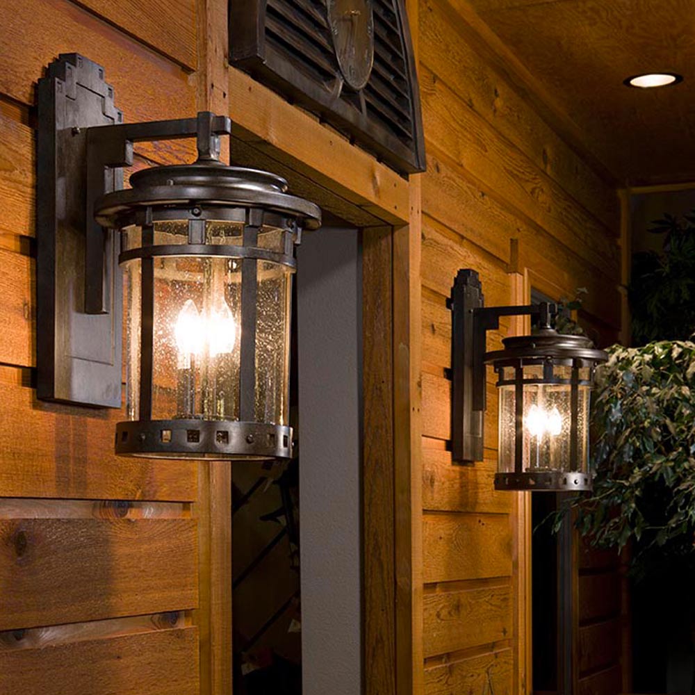Santa Barbara Outdoor Wall Light in Outside Area.