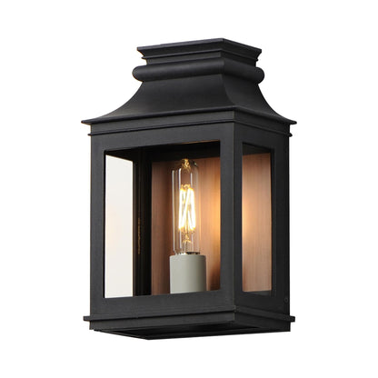 Savannah Outdoor Wall Light Antique Copper/Black Oxide (1-Light).