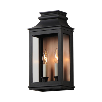 Savannah Outdoor Wall Light Antique Copper/Black Oxide (2-Light).