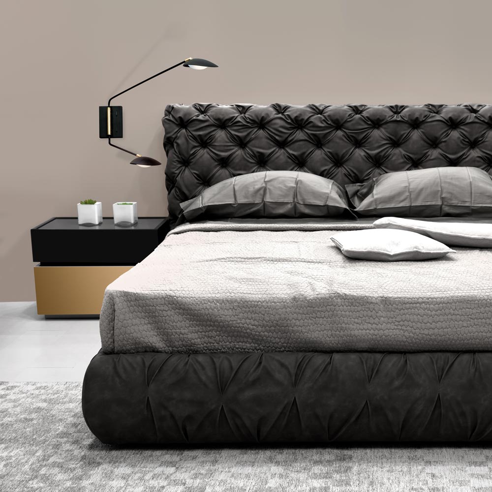 Scan LED Wall Light in bedroom.