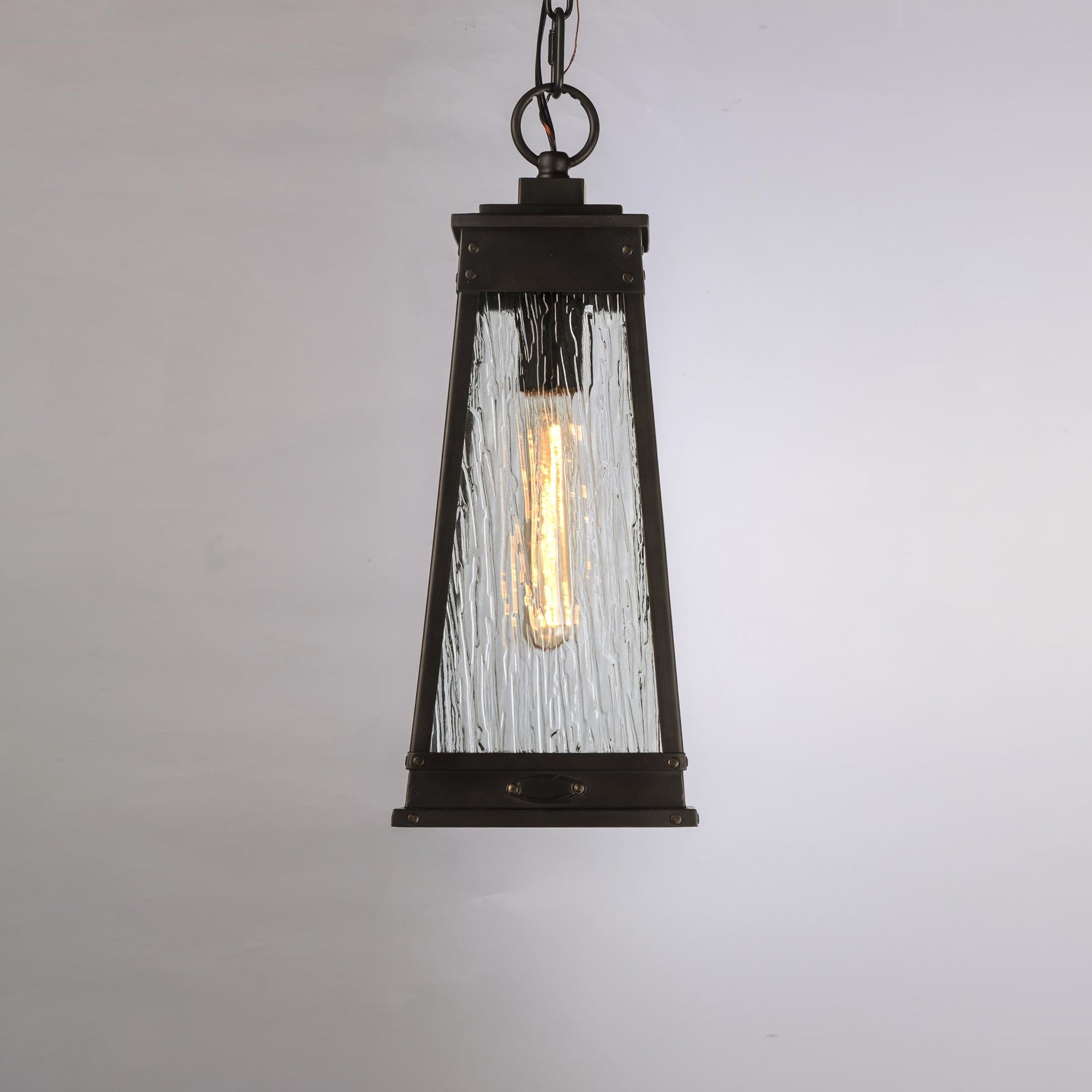Schooner Outdoor Pendant Light in Detail.