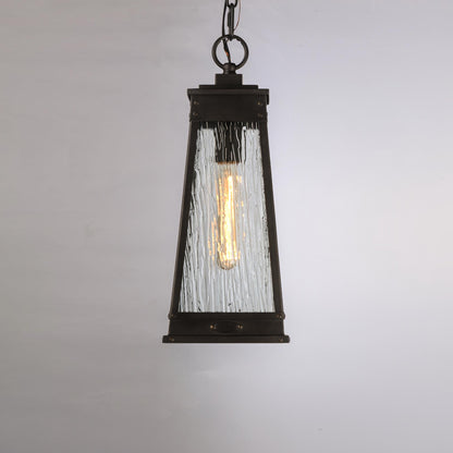 Schooner Outdoor Pendant Light in Detail.