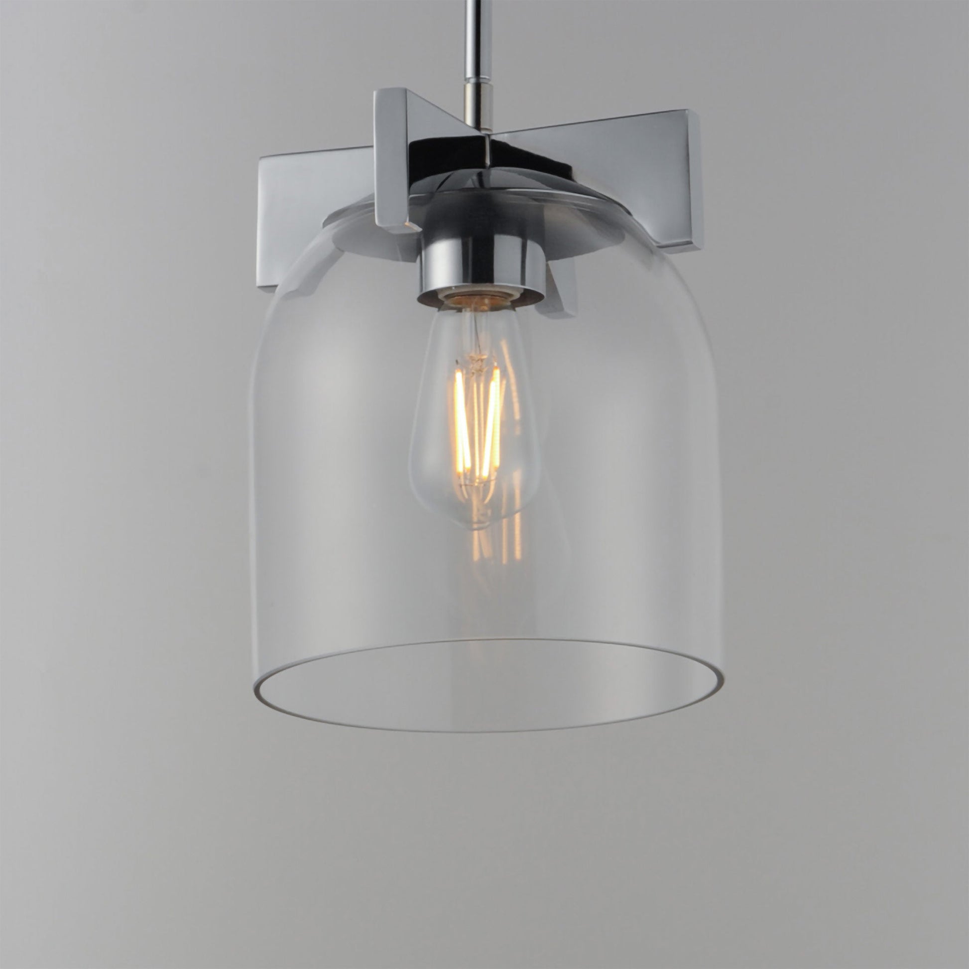 Scoop Semi-Flush Convertible Pendant Light in Detail.