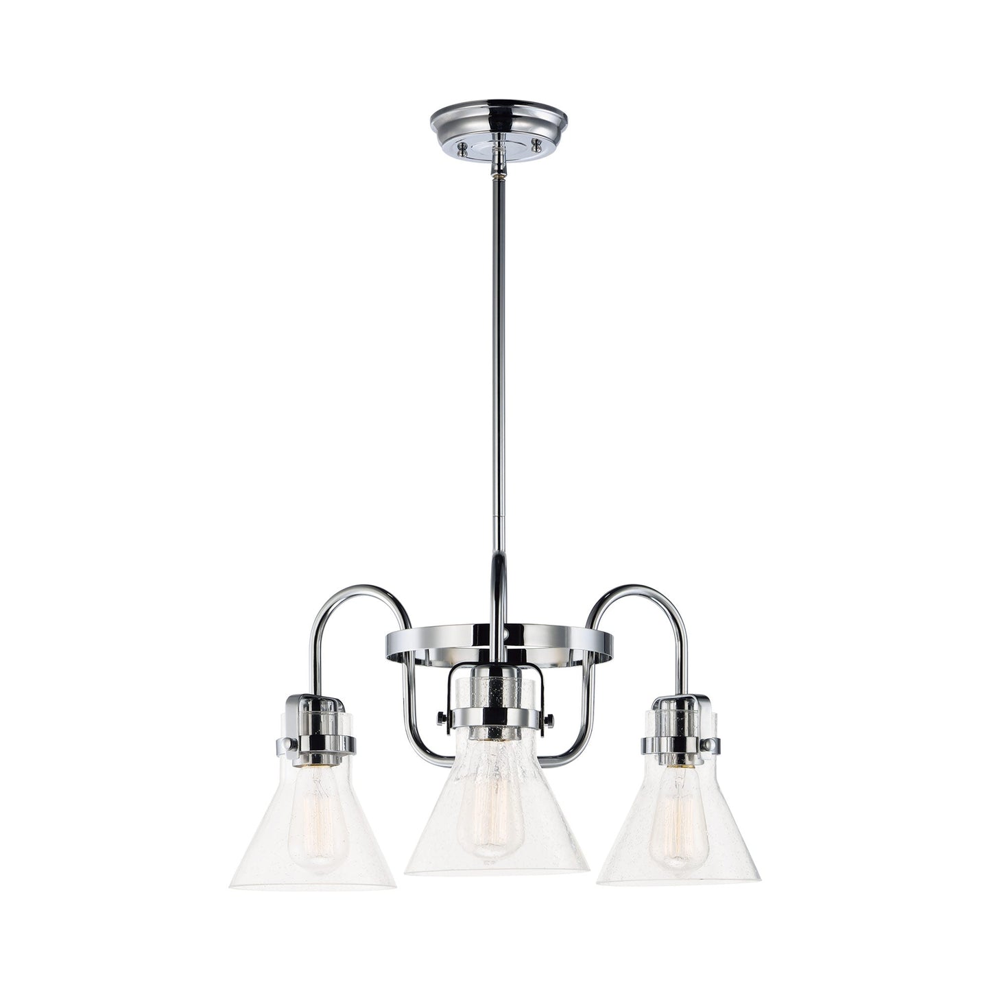 Seafarer Chandelier in Polished Chrome (3-Light).