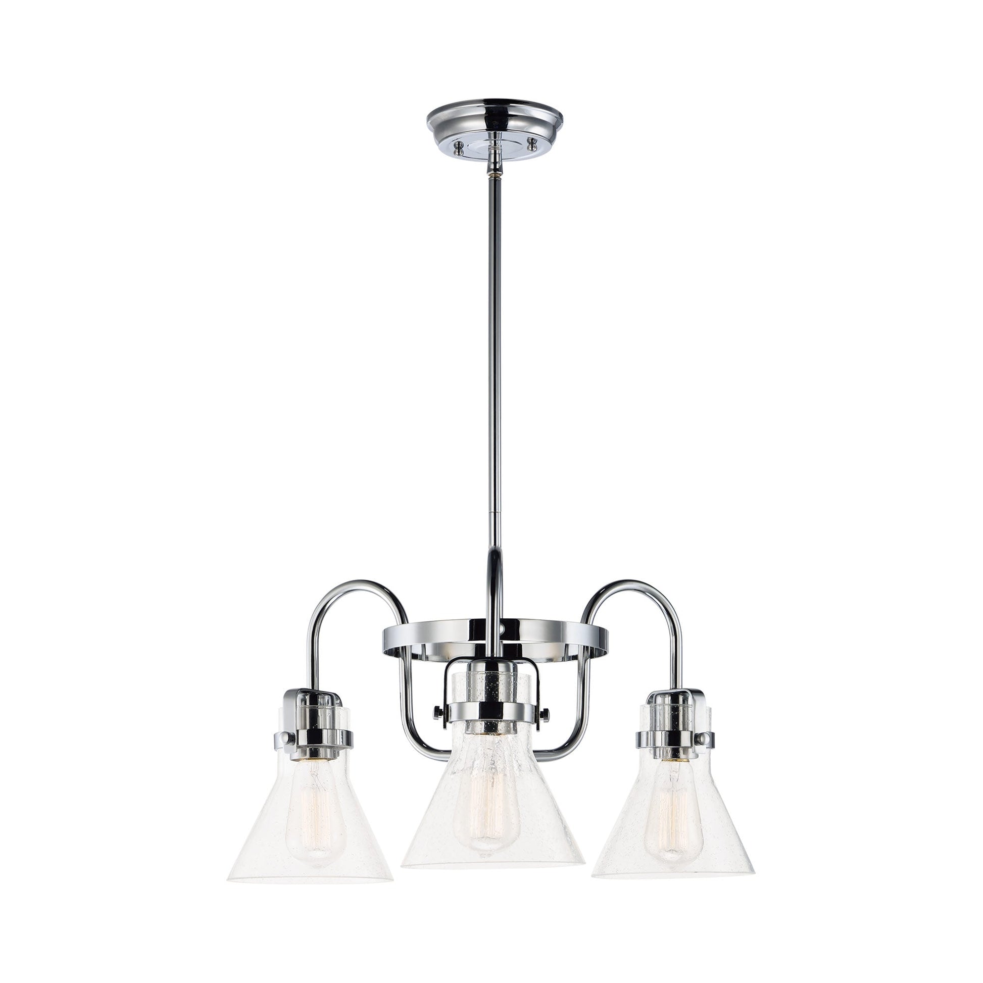 Seafarer Chandelier in Polished Chrome (3-Light).