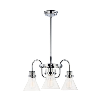 Seafarer Chandelier in Polished Chrome (3-Light).