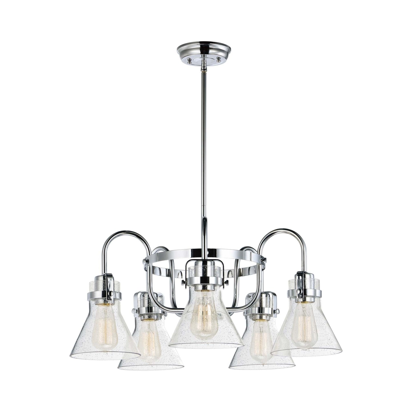 Seafarer Chandelier in Polished Chrome (5-Light).