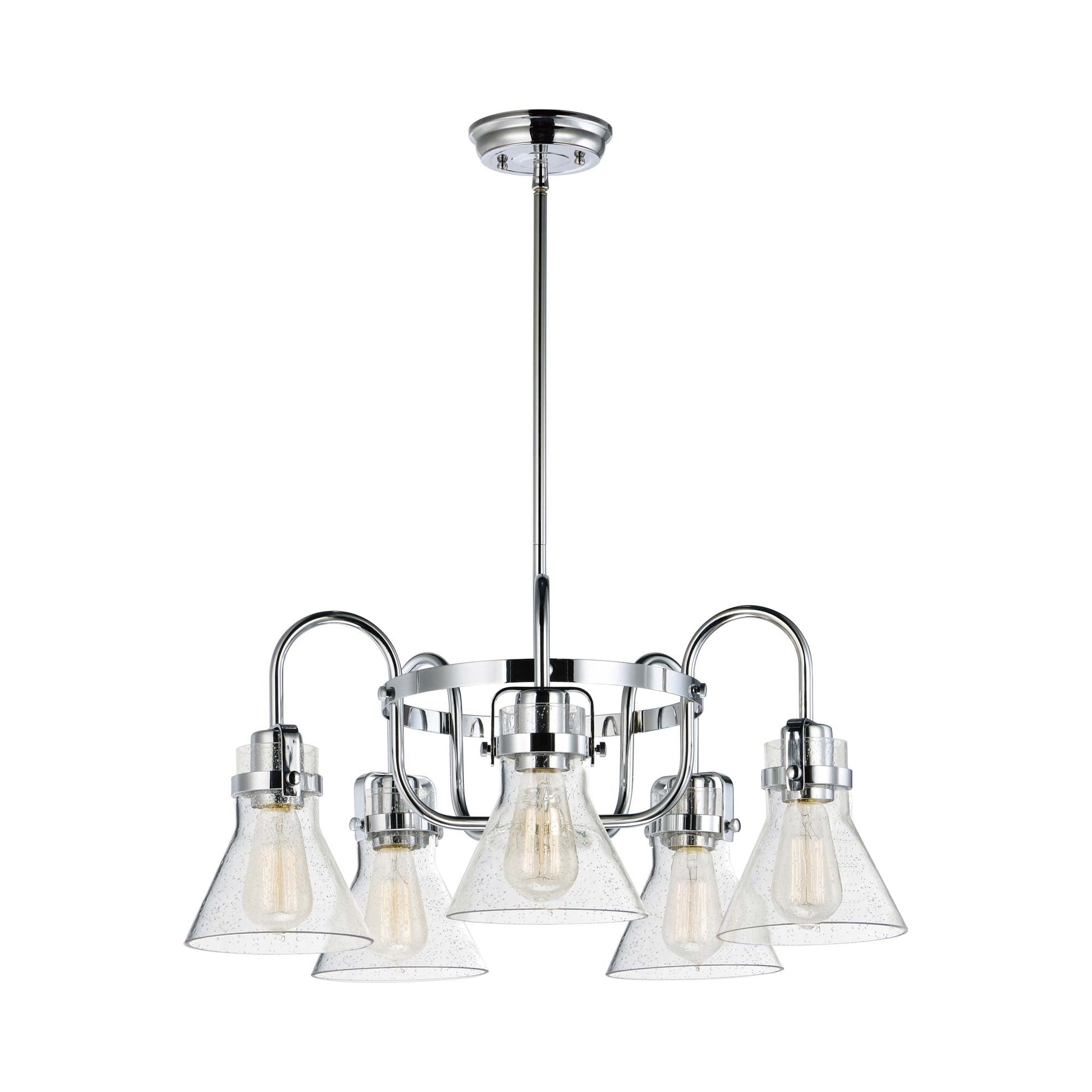 Seafarer Chandelier in Polished Chrome (5-Light).