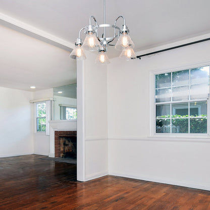 Seafarer Chandelier in living room.