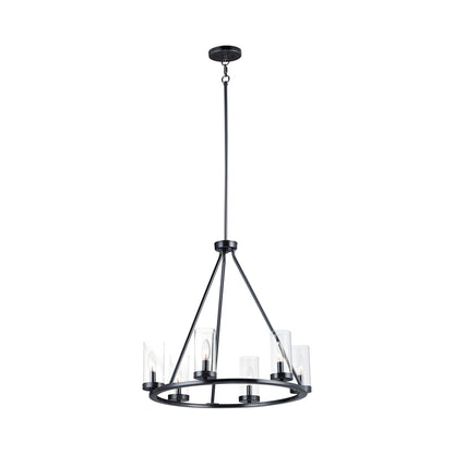 Sentinel Chandelier in Black.