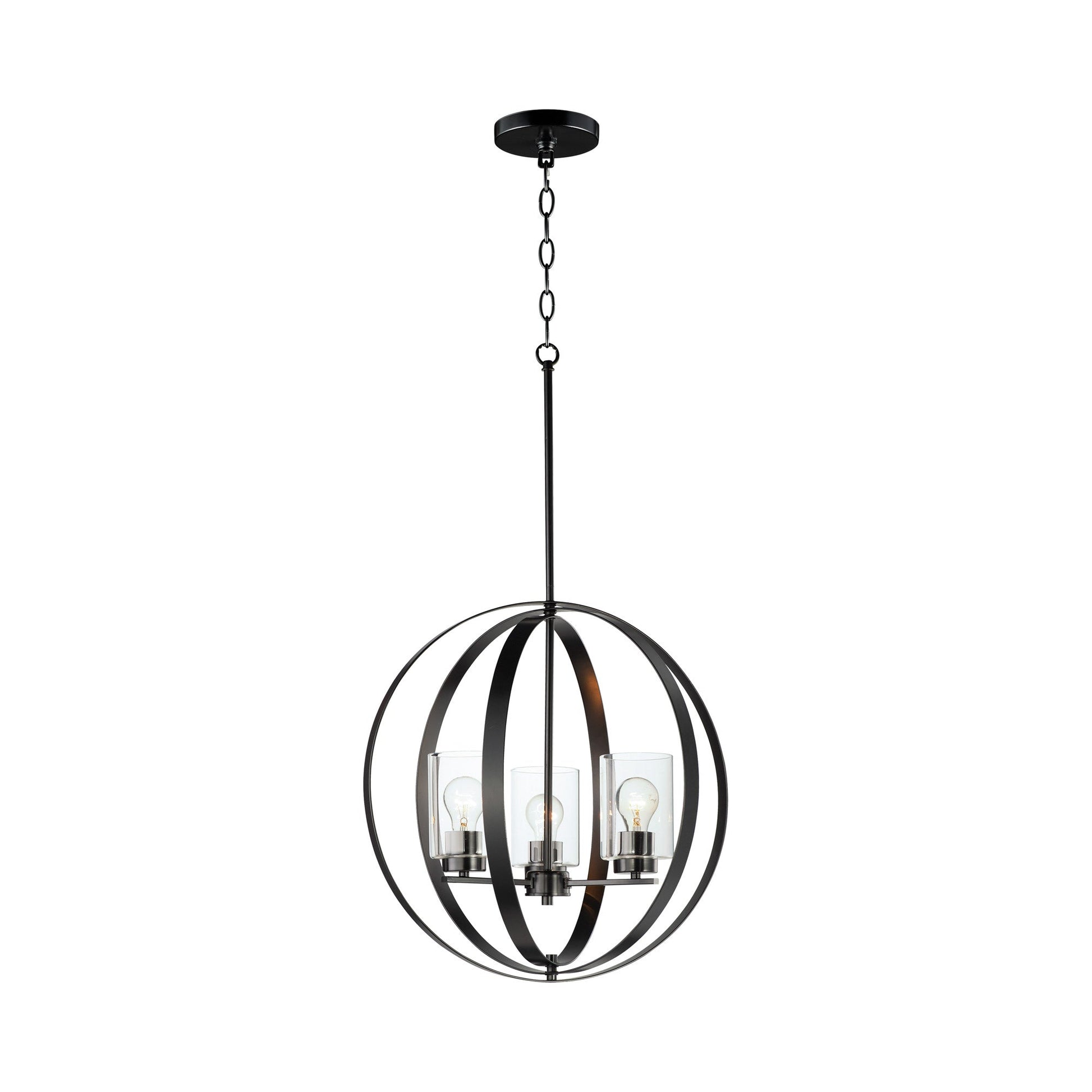 Sentinel Globe Pendant Light in Black.