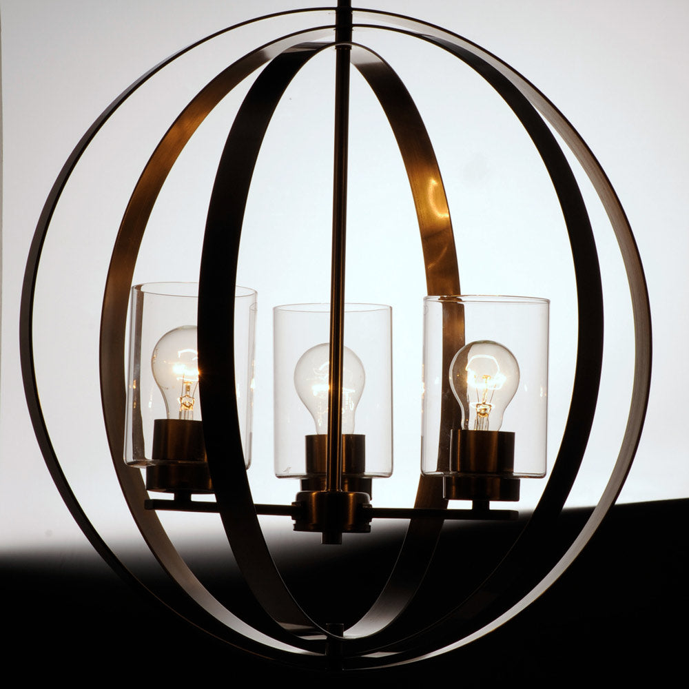 Sentinel Globe Pendant Light in Detail.