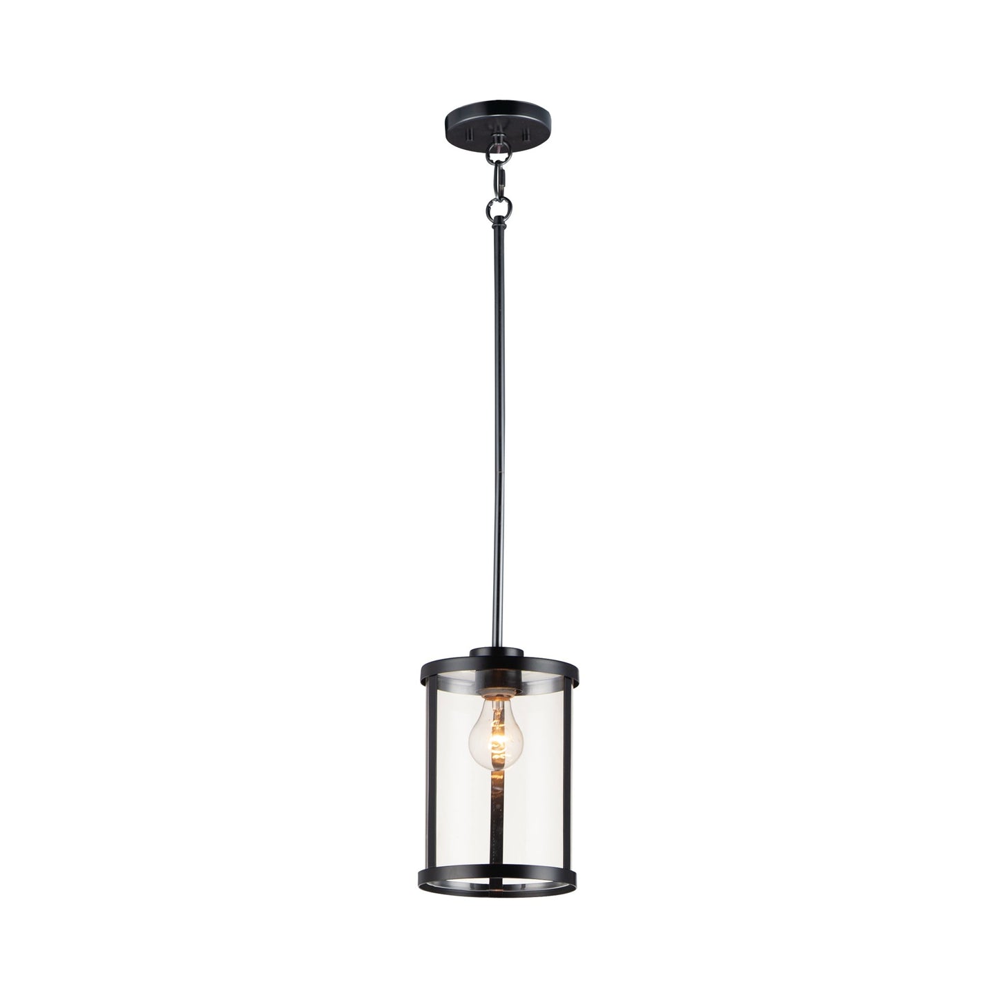 Sentinel Mini Pendant Light in Black.