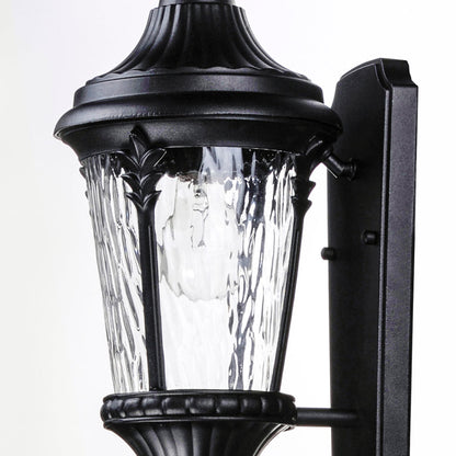 Sentry Outdoor Glass Wall Light in Detail.