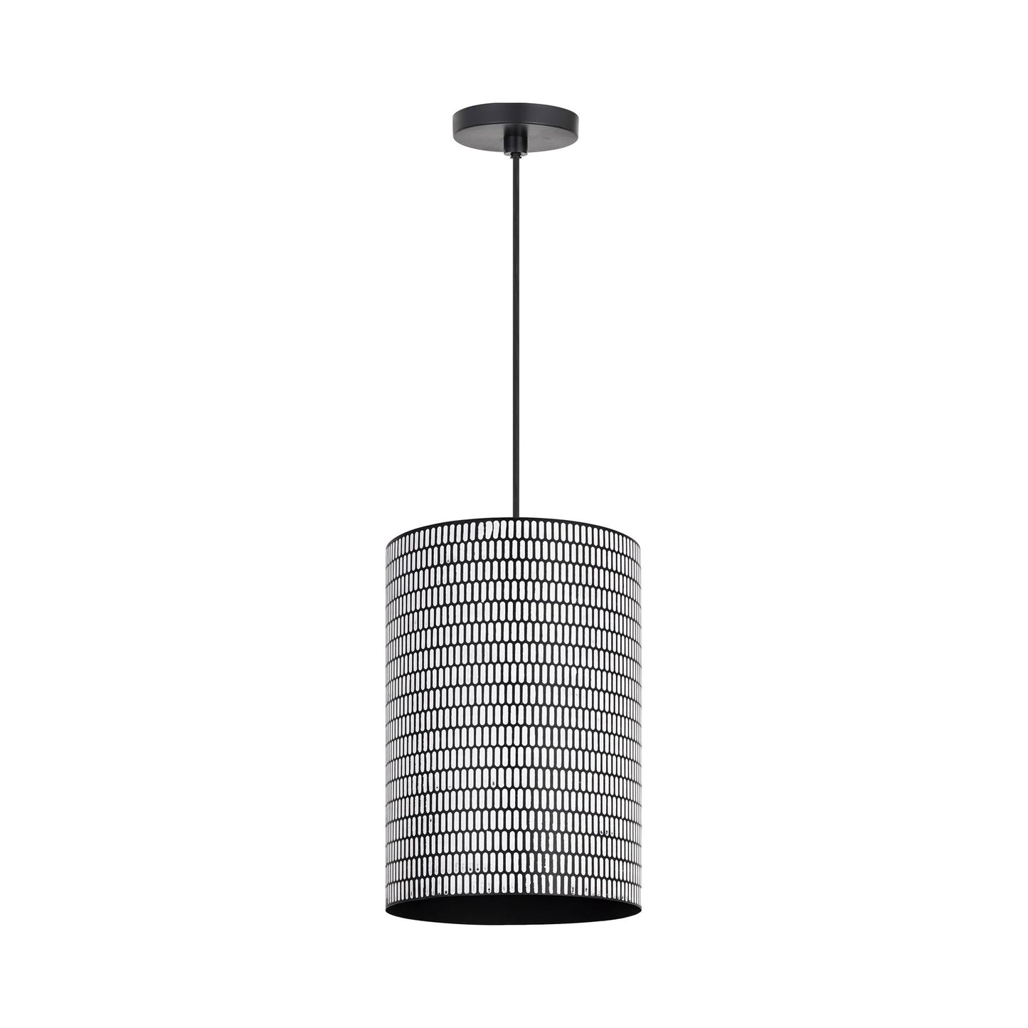 Shaka Pendant Light in Black/White (Large).