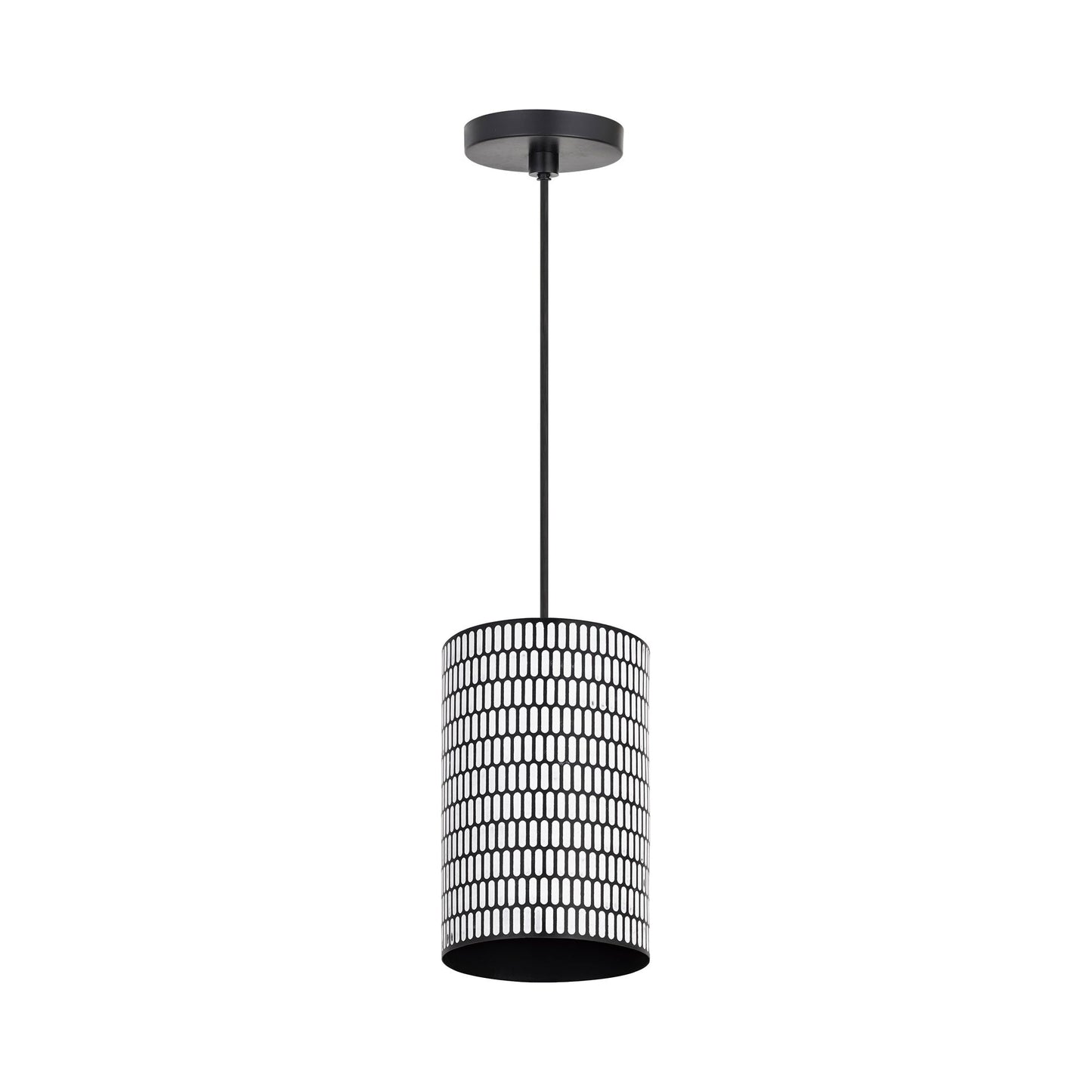 Shaka Pendant Light in Black/White (Small).