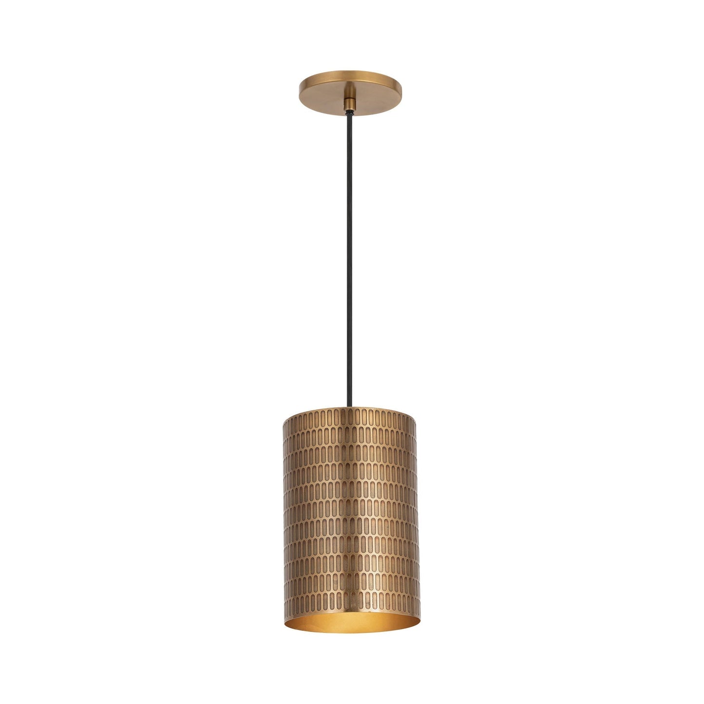 Shaka Pendant Light in Weathered Brass (Small).