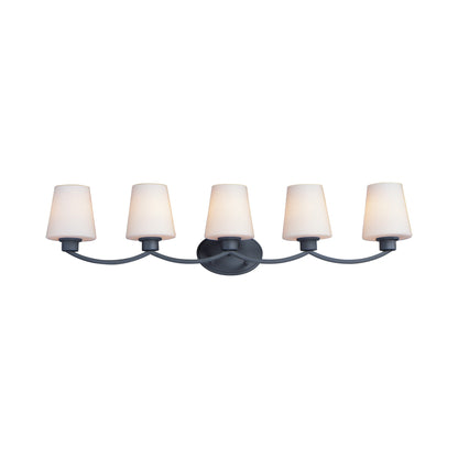Shelter Bath Vanity Light in Black (5-Light).