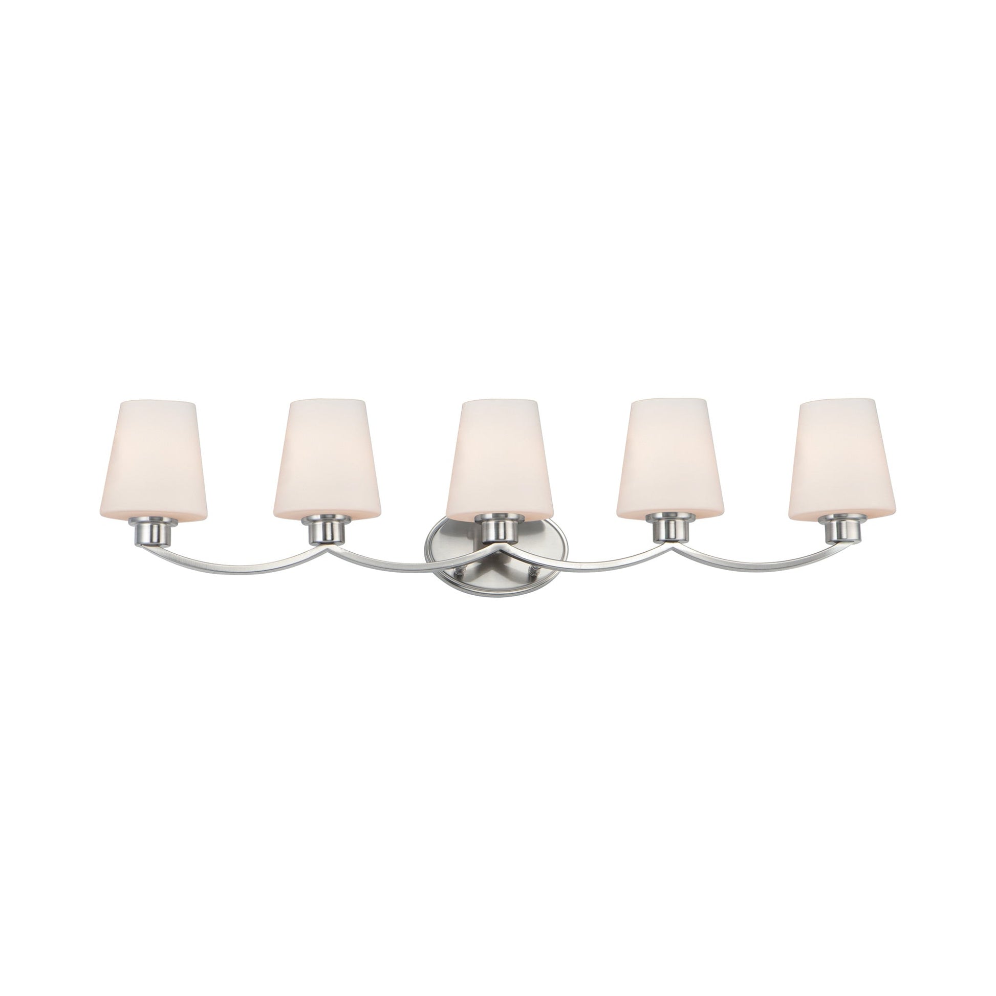 Shelter Bath Vanity Light in Satin Nickel (5-Light).
