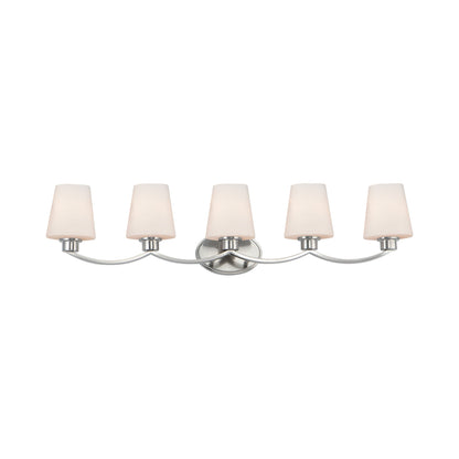 Shelter Bath Vanity Light in Satin Nickel (5-Light).