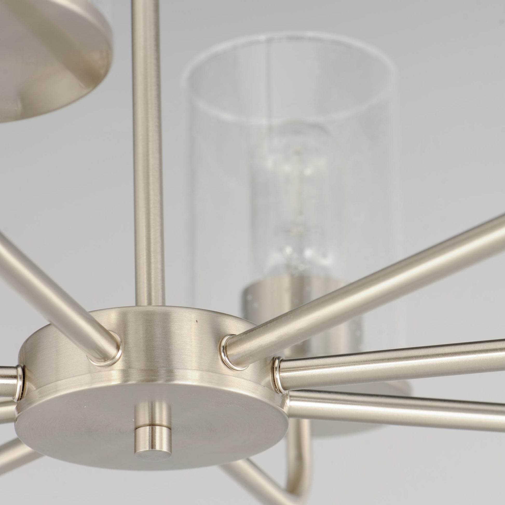 Sleek Chandelier in Detail.
