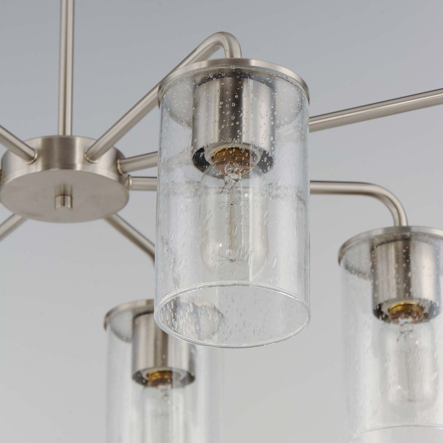 Sleek Chandelier in Detail.