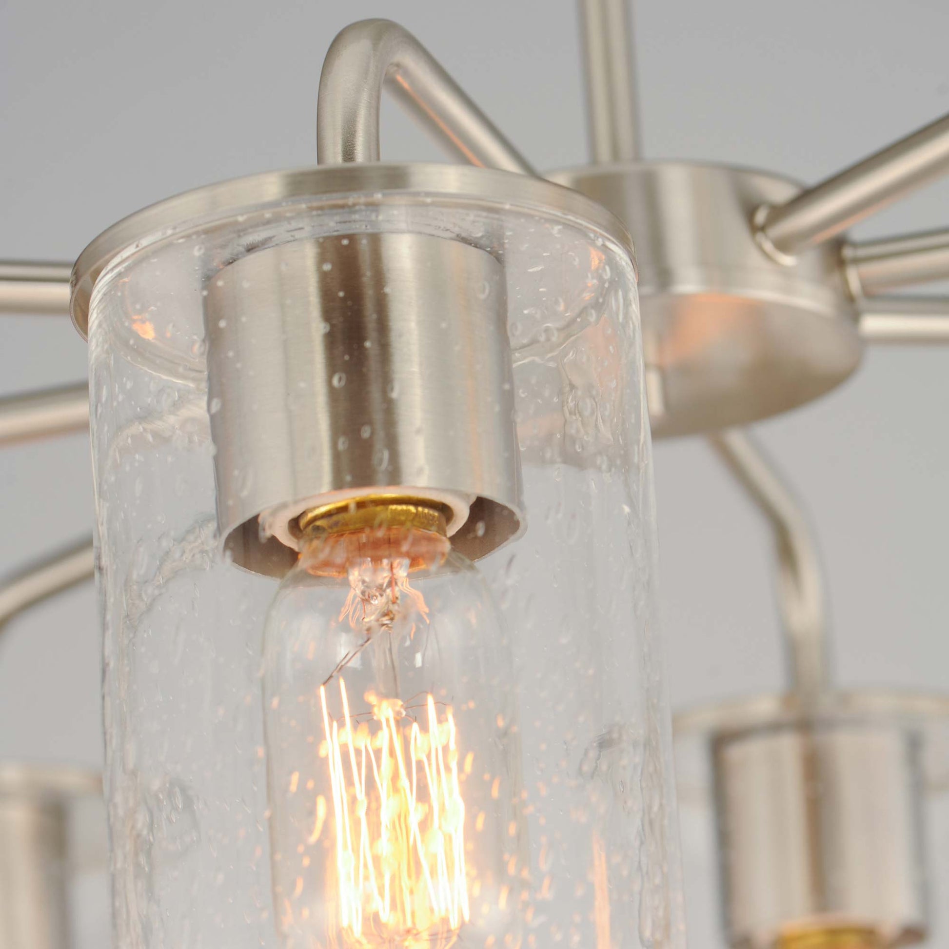 Sleek Chandelier in Detail.