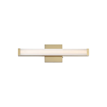 Spec LED Bath Vanity Light in Natural Aged Brass (18-Inch).