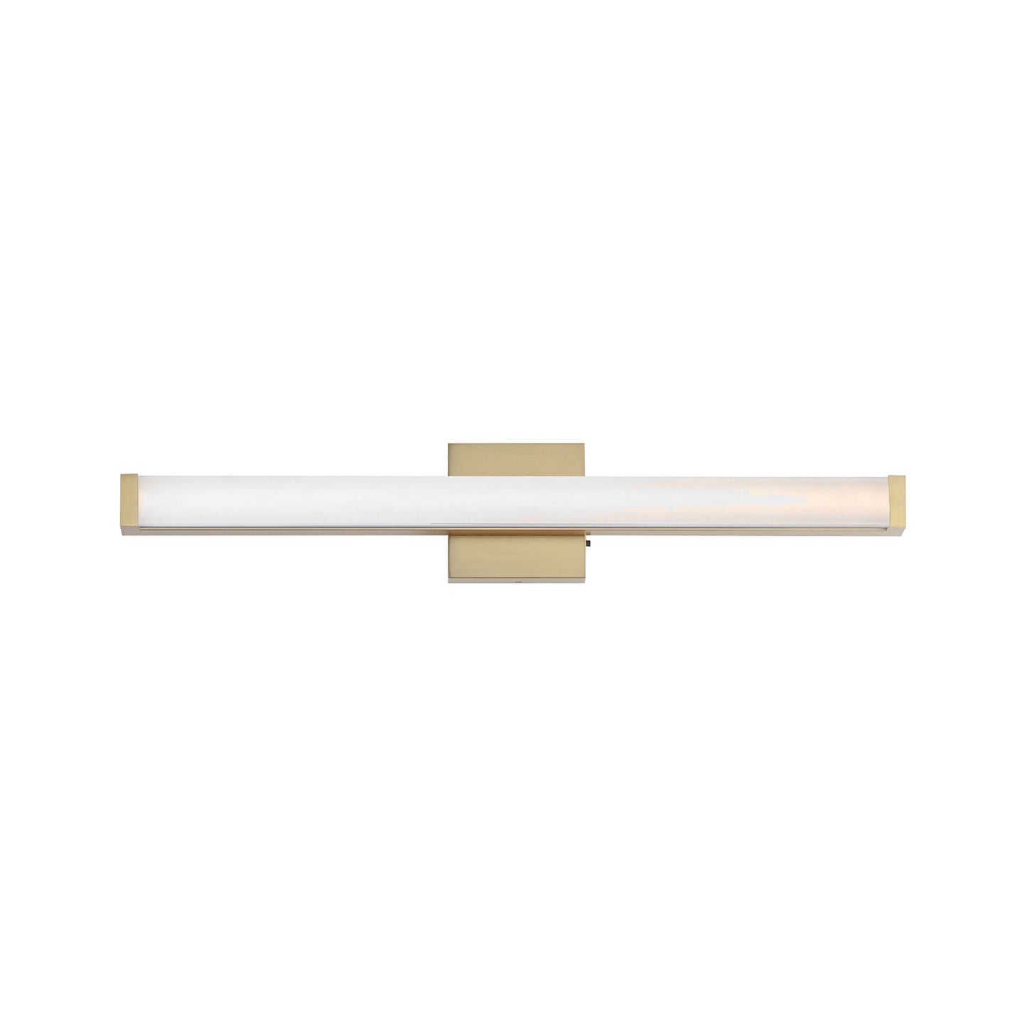 Spec LED Bath Vanity Light in Natural Aged Brass (30-Inch).