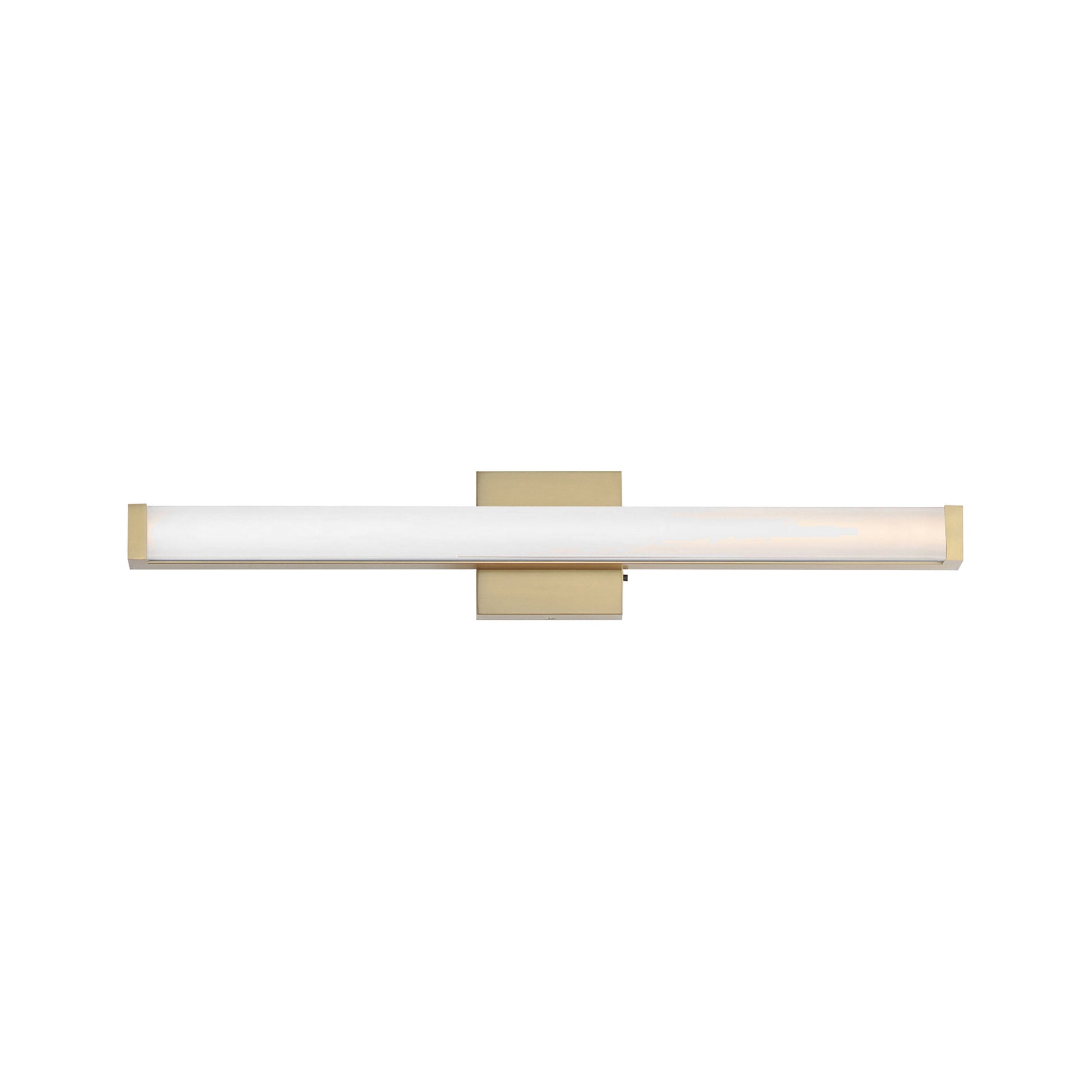 Spec LED Bath Vanity Light in Natural Aged Brass (30-Inch).