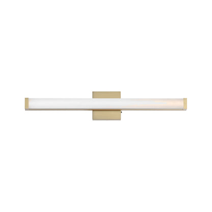 Spec LED Bath Vanity Light in Natural Aged Brass (30-Inch).